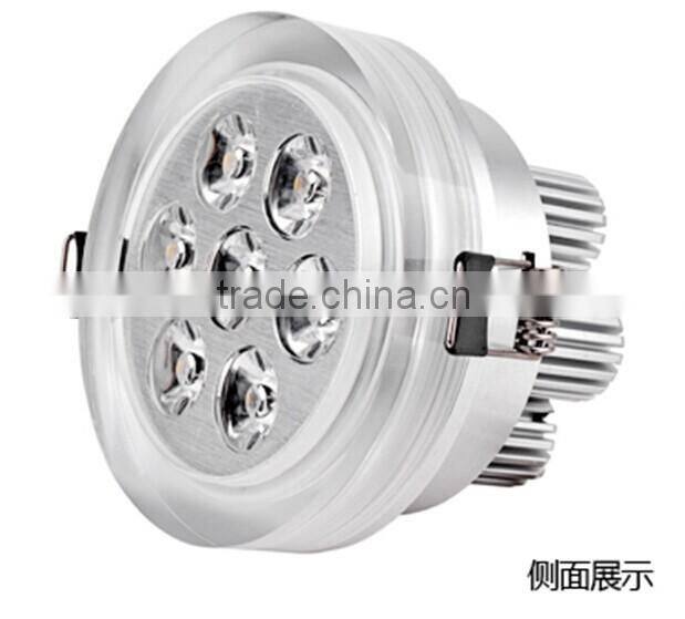 Embedded office/shop indoor easy installation ceiling lamp fitting popular new design fashion design high power led downlight 7W
