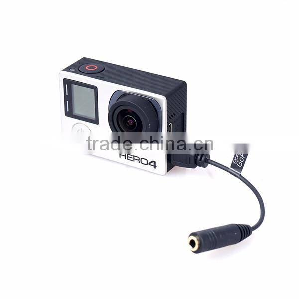 Audio Cable Adapter Microphone Cable Adapter for GoPro Sporting Camera 3.5mm