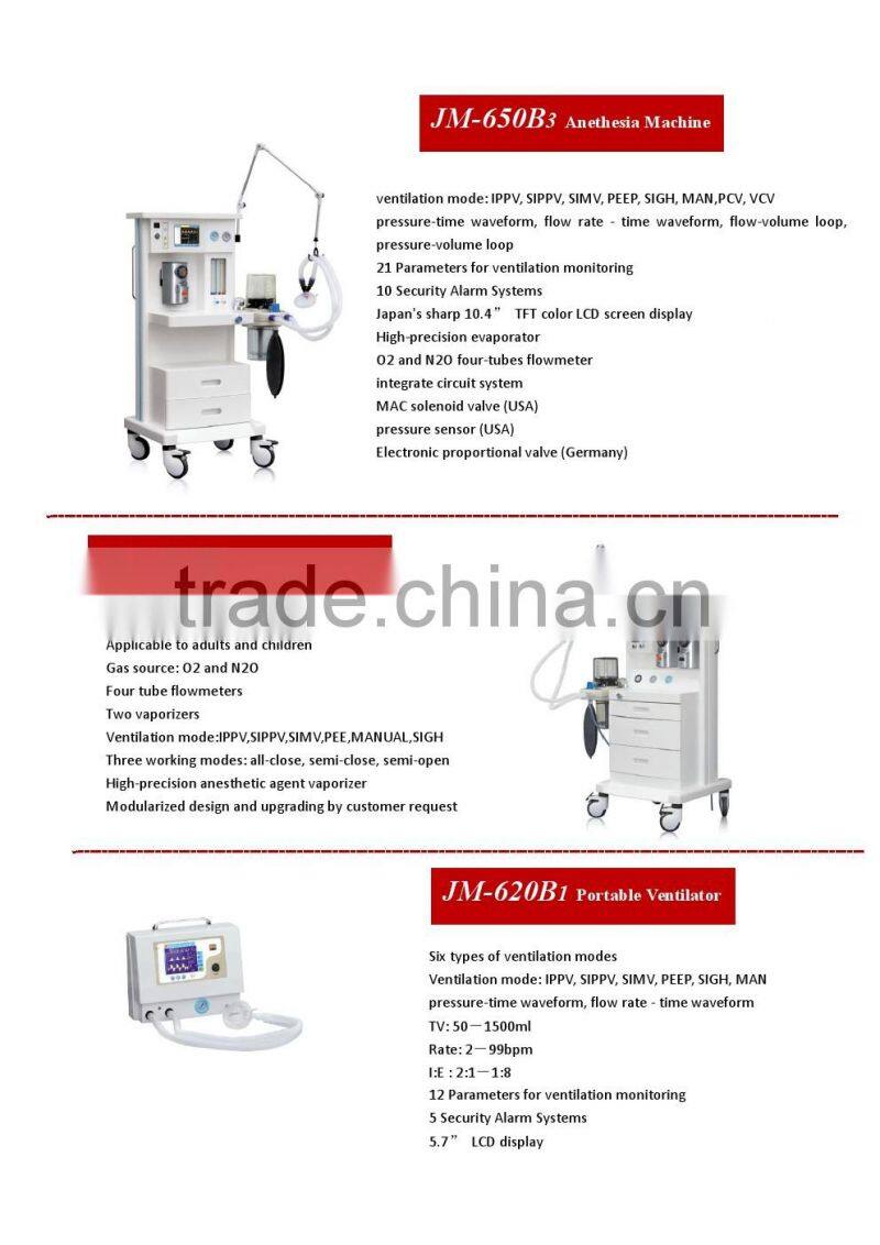 JOYMED compact tabletop anesthesia machine