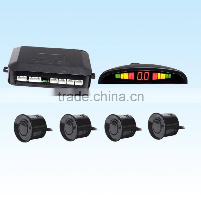 LED Wireless Car Parking Sensor Backup Reverse Rear View Radar Alert Alarm System with 4 Sensors.