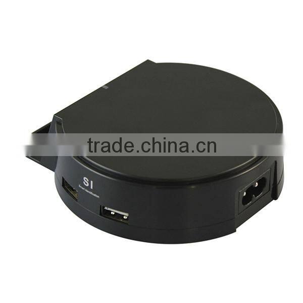 25W 5V/5A 4 Port Smart Desktop USB Charger