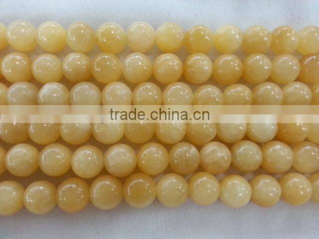 Spring Yellow Jade round beads ,gemstone beads in different sizes