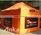 Quick erect folding tent for advertisement