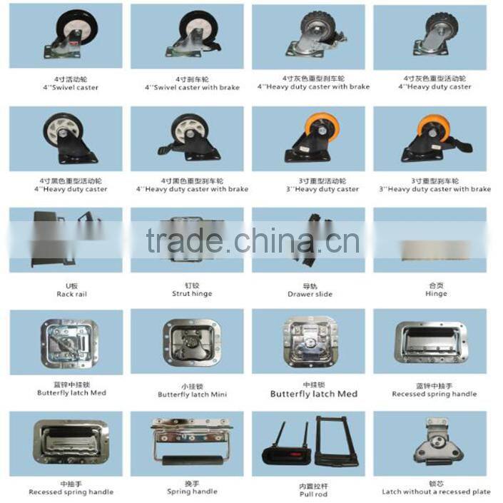 12U movable Rolling Head Case