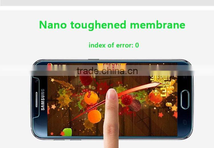 0.26 mm thickness cell phone tempered glass screen protector for Samsung S6