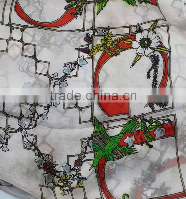yiwu market silk scarf fashion women spring summer silk scarf