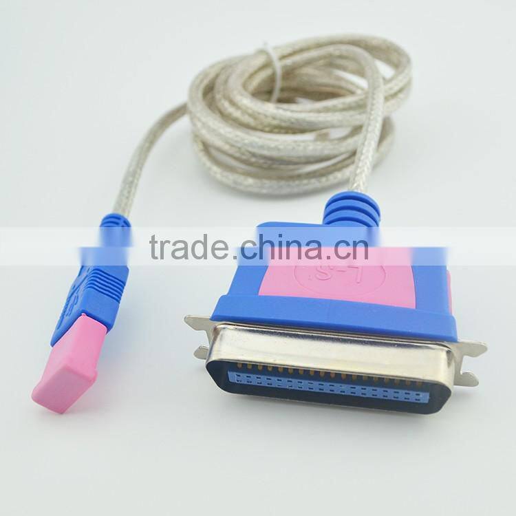 Printer cable high quality high speed male usb to male parallel 25pin usb cable