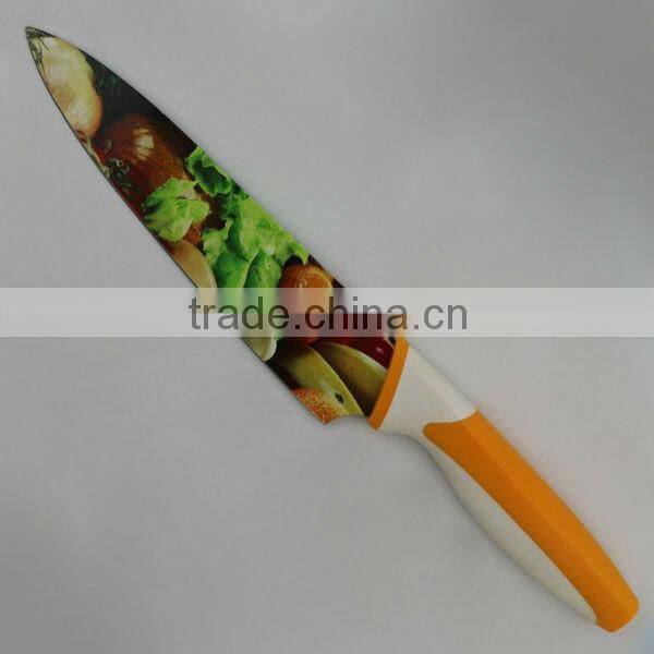 8''non-stick chef knife with anti-slip handle