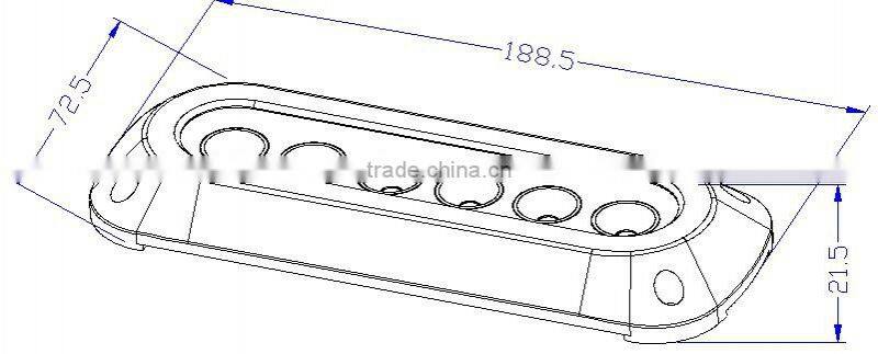 18W surface mount yacht marine underwater boat LED lights
