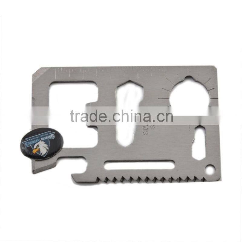 camping equipment 2016 hot sale high quality multi tool card stainless survival knives/defence tool knife for outdoor camping