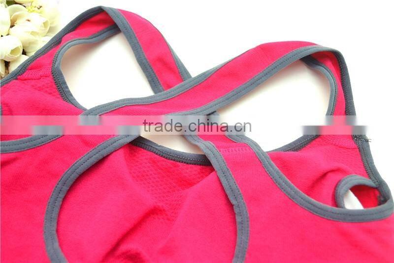 Sexy fitness women X shaped yoga sport bra underwear for ladies