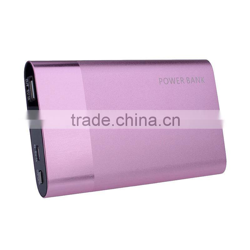 Super high-end business gift ultra slim business gift 6000mah power bank aluminium shell business gift
