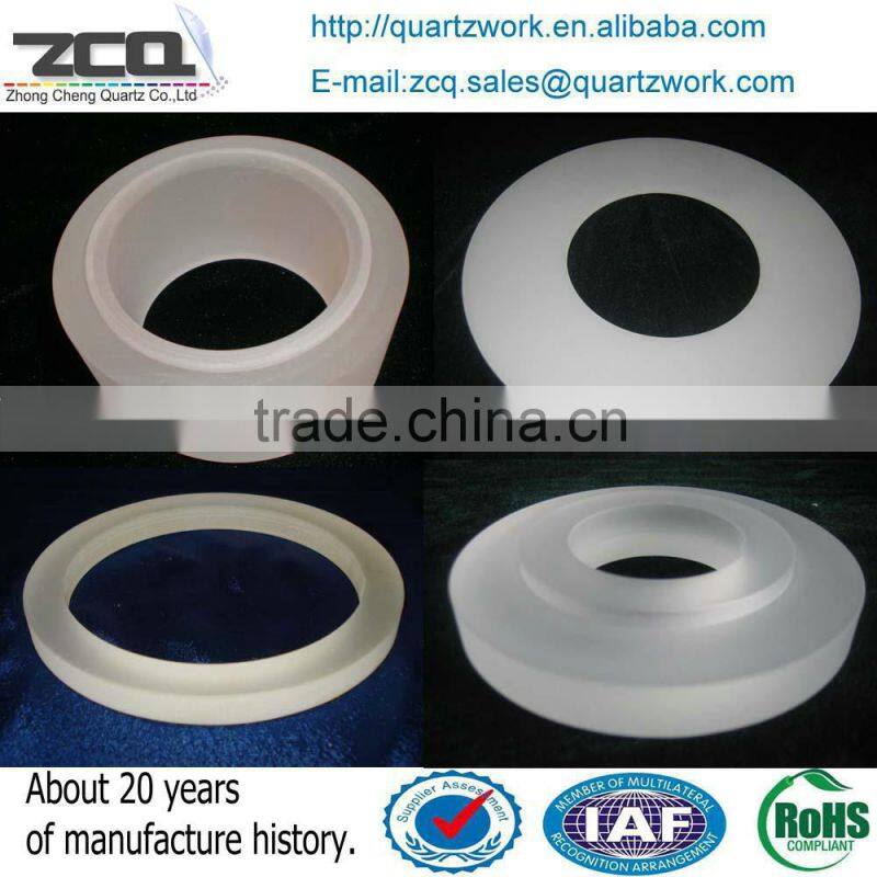 high quality Quartz parts Clear Quartz Ring Sio2 ring