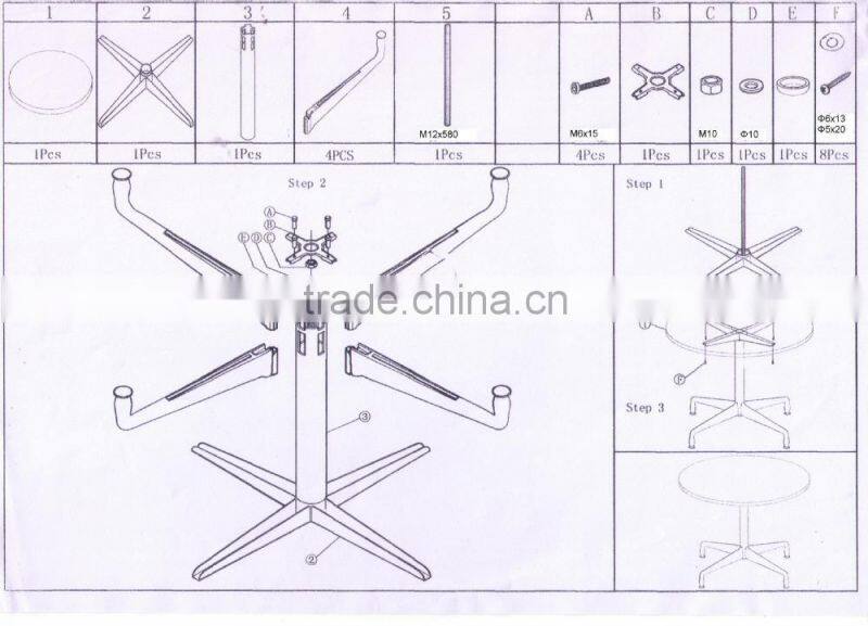 round table, conference table white, modern round conference table CT-608