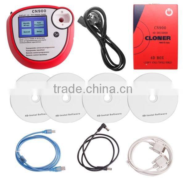 Free update online 100% Original auto key maker cn900 Auto key programmer cn 900 Transponder cn-900 4D Decoder 46 Cloner Box