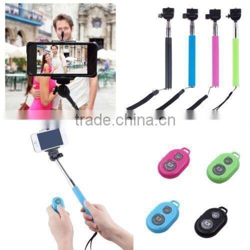 Best price Bluetooth Remote Shutter Selfie Stick Extendable Handheld Monopod For Cell Phone