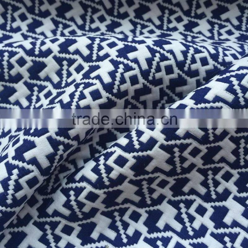 Spring Summer Polyester Woven Jacquard Fabric for Dress