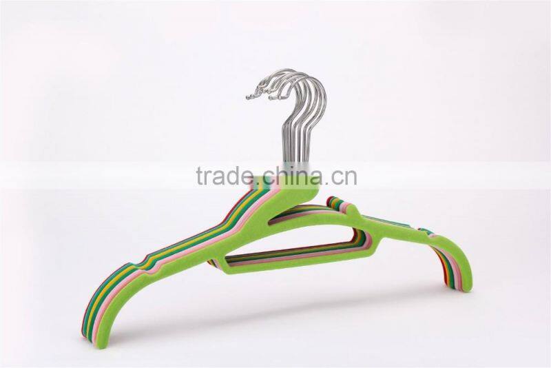 velvet flocked clothes hanger