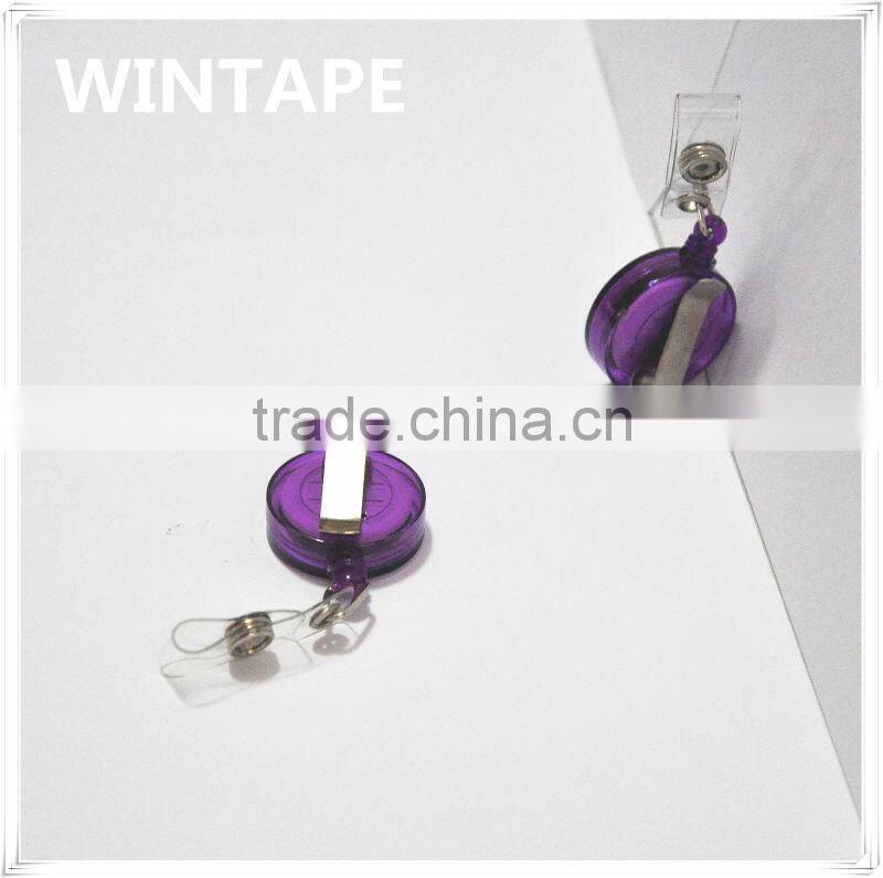 ABS case logo mini swivel badge reel with alligator clip with OEM serive from our factory