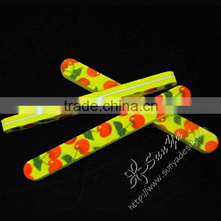 Professional&Creative new product Beautiful printed Waterproof sponge nail file