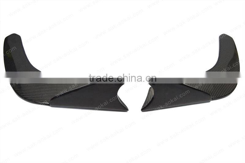 Universal Carbon Fiber Front Bumper Add-on Spoiler Wing