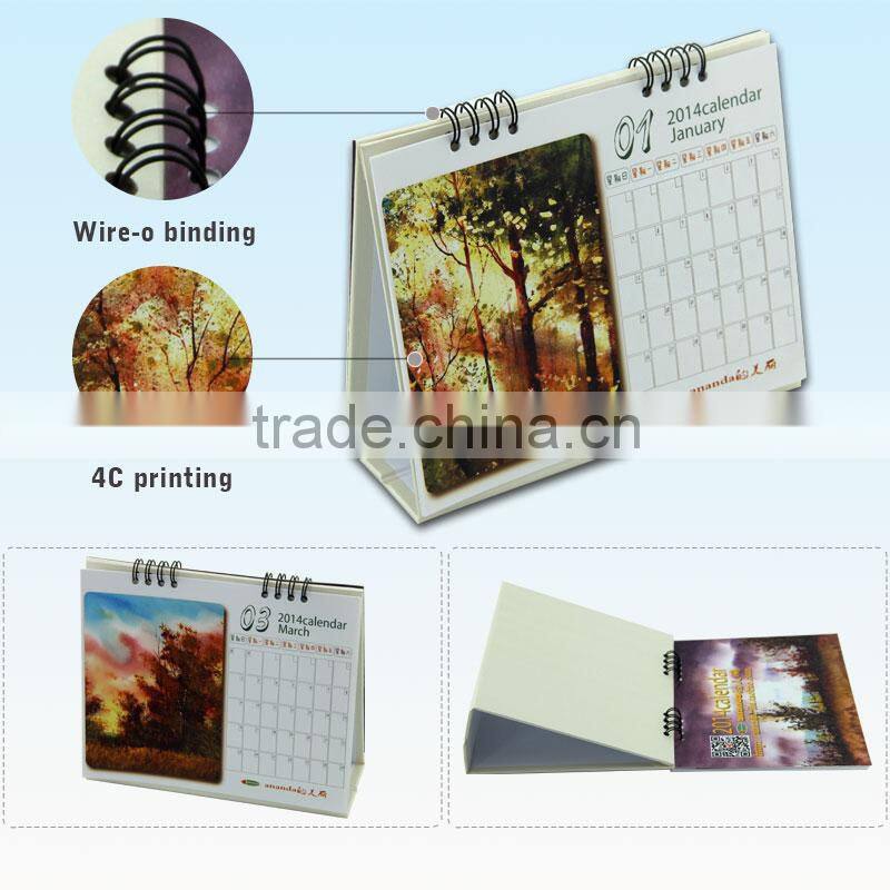 Colorful calendar printing promotional islamic calendar 2016 wholesale