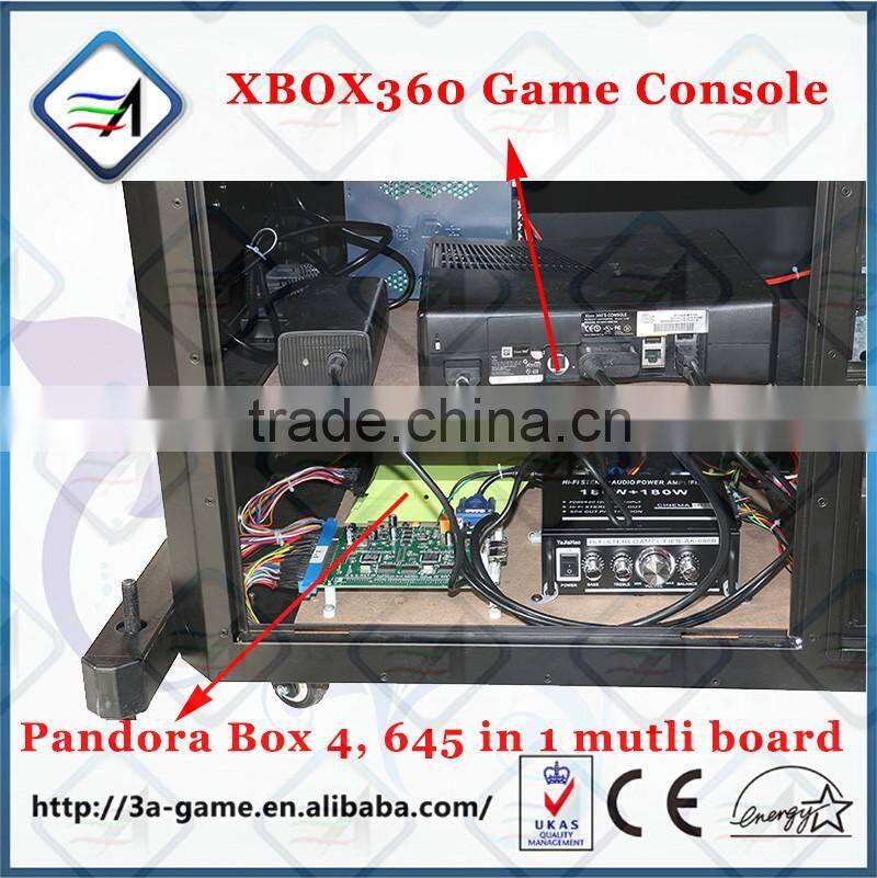 Xbox360 games in joytick coin operated fighting game machine