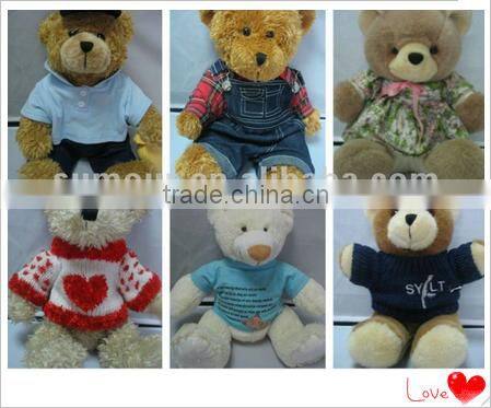 Plush animal toy of puppet handmade