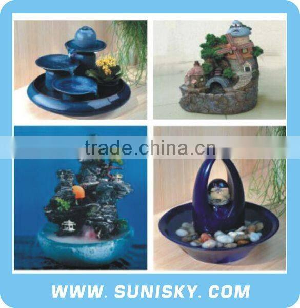 AT series fountain pump with led lights