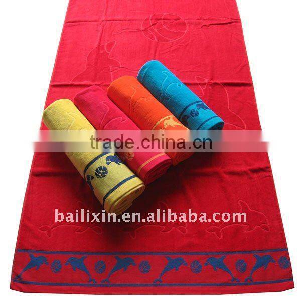100% cotton high quality towel/bath towel/beach towel