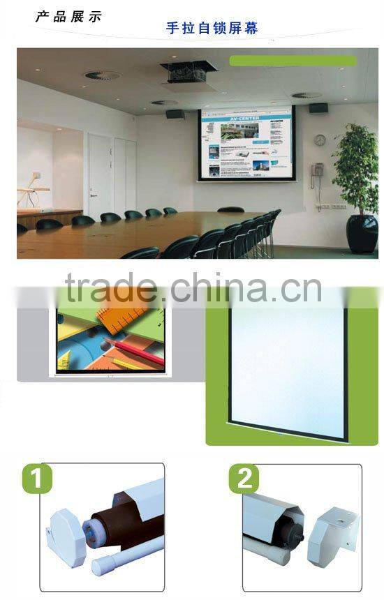 84 Inch Glass Beaded Manual projector screen