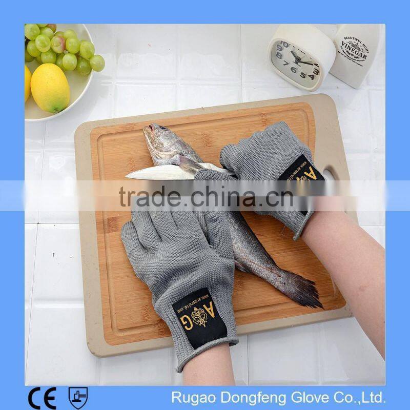 EN388 Stainless Steel Wire Mesh Cut Resistant Mechanic Gloves Level 5 Protection