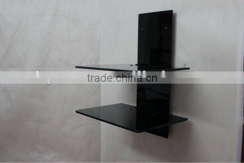 Tempered Glass Component Wall Mount,ideal for VCR, DVD Player, X-Box, Cable Box, Satellite Receiver OR Audio Components