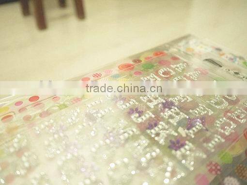 adhesive glitter hologram sticker for decoration