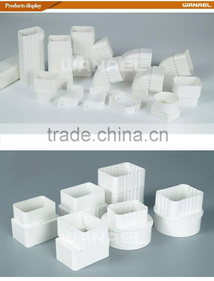 Best products pvc rain gutter system easy installation pvc rain guttering pipe and accessories
