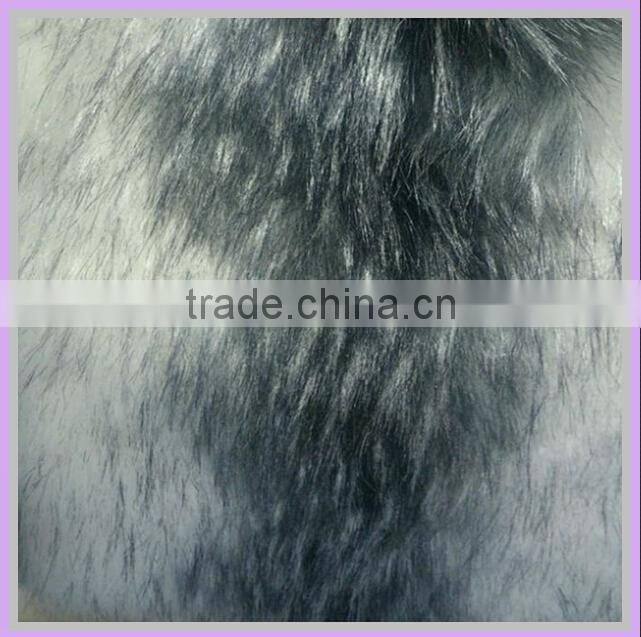 100% Acrylic High pile 90 mm faux fur fabric flame retardent rabbit fur fabric forlady fashion garment