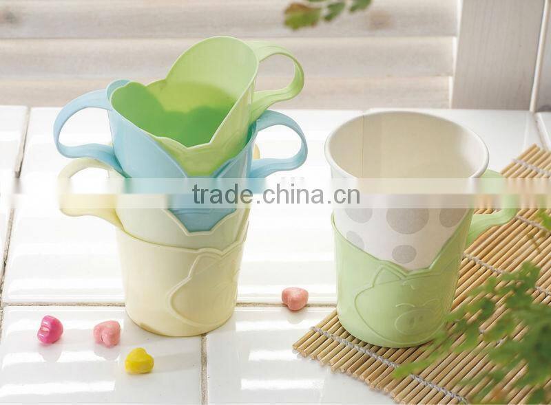 wholesale high grade plastic tooth cup ,tumbler cap for promotion items 5805