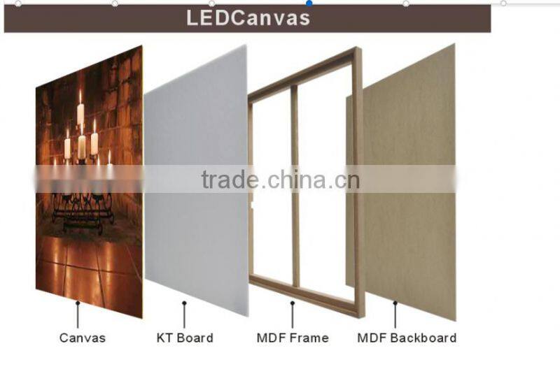 Home Decor Wholesale Beautiful Scenery Painting Led Canvas Hanger Wall Art