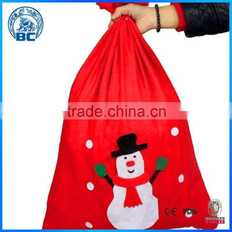 Non Woven Santa Claus Gift Bag Santa Claus Backpack