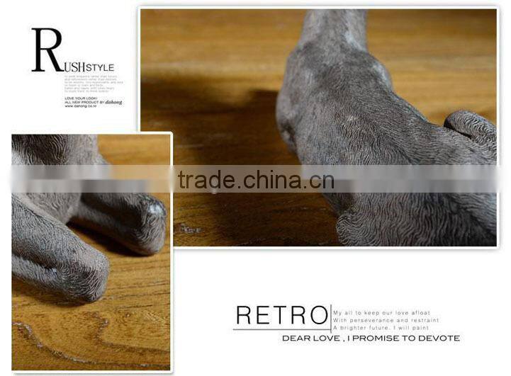 Resin Big size Deer decoration in christmas ,garden figurine of polyresin