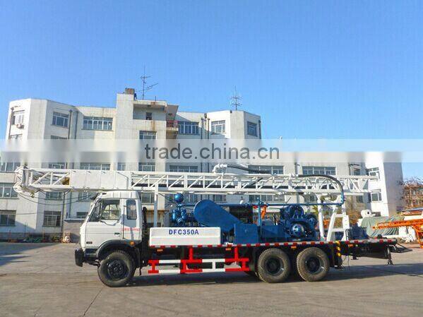 350m Dfc-350A Truck Mounted Used Borehole Water Well Drilling Machine Price with Air Comoressor
