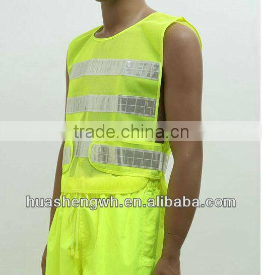sleeveless road safety vest work wear