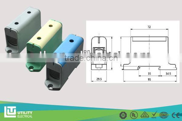 Industrial Power Din Rail terminal block Newest UTL JUT10-50 KE61 Al/Cu Terminal Conductors