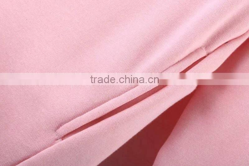 clothing manufacturer embroidery long sleeve round collar long hooby