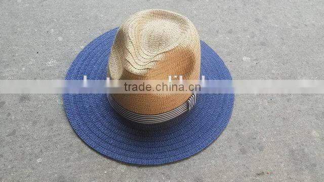 Newest High reflective simple straw panama hat for men