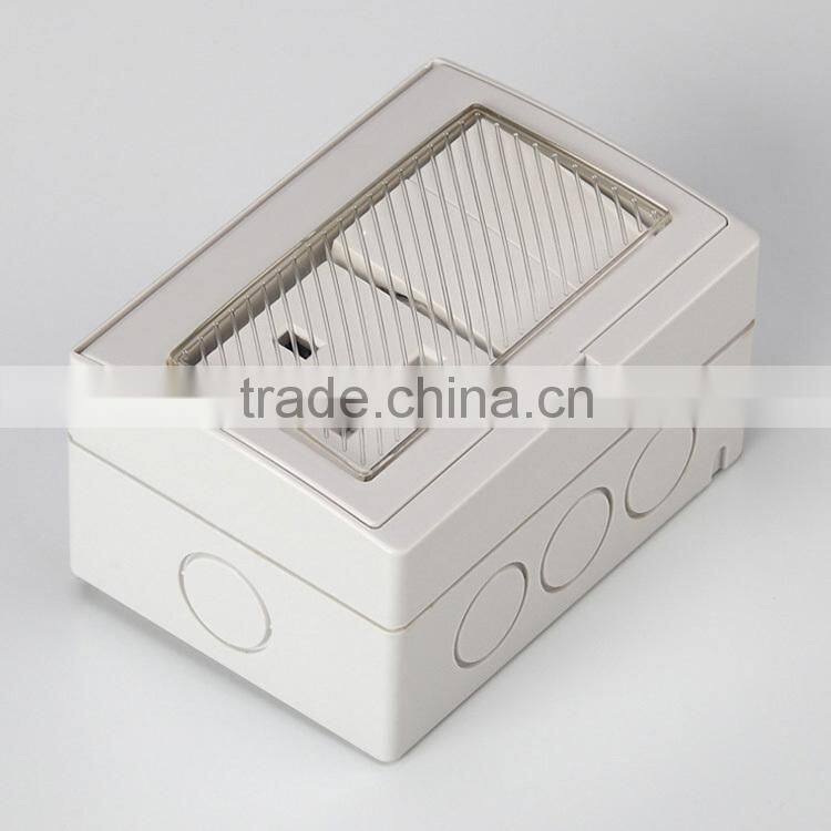 French socket CF-S2S series 16A ABS Waterproof switch socket Wall plug & sokcet IP55 two gang
