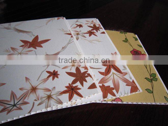 home decoration laminated pvc panel wall