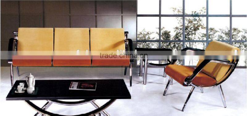 Modern design whole set waiting chair with center table(FOH-H32)