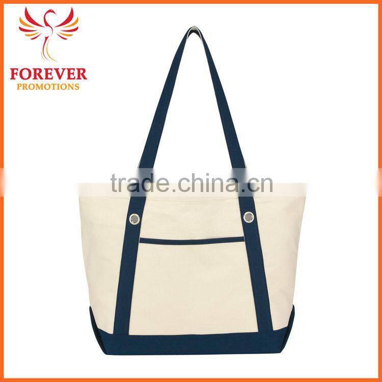 New Design Cheap Cotton 12 OZ. Custom Logo Canvas Shopper Tote Bag