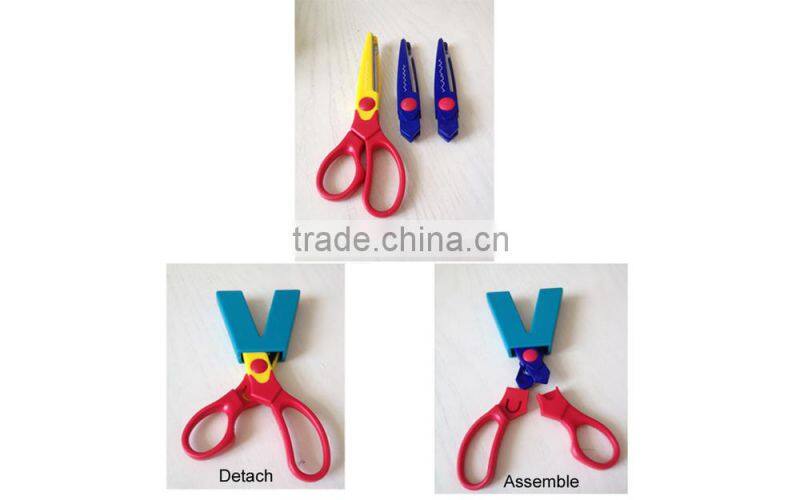 SS037 Wave Shape Edge Decorative Stainless steel Scissors, 6.5 inch